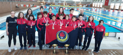 Ortaokul Küçük Kız ve Erkek Yüzme Takımlarımız Ankara Şampiyonu oldu.