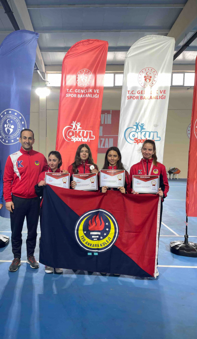 Ortaokul Yıldız Kız Tenis Takımımız Türkiye Şampiyonasına katılmaya hak kazandı