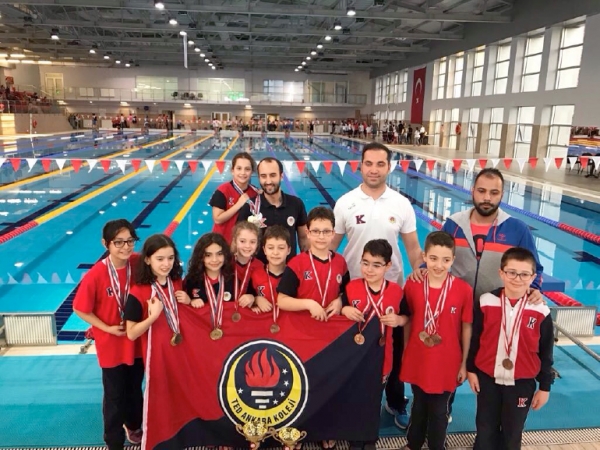 Okullar Arası Minikler A Yüzme Yarışlarında Kızlarda Ankara 1.si ve Erkeklerde Ankara 2.si Olduk