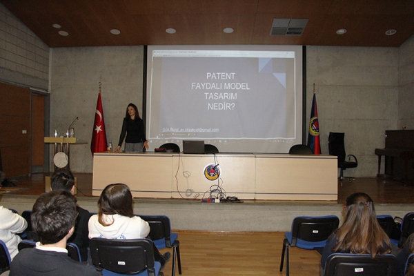 Hukukçu Sıla Akyol Patent-Faydalı Model ve Tasarım Konusunda BİYP Öğrencilerimize Konferans Verdi
