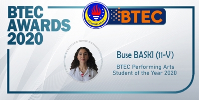 Öğrencimiz Buse Baskı (11V) BTEC Ödülü Aldı