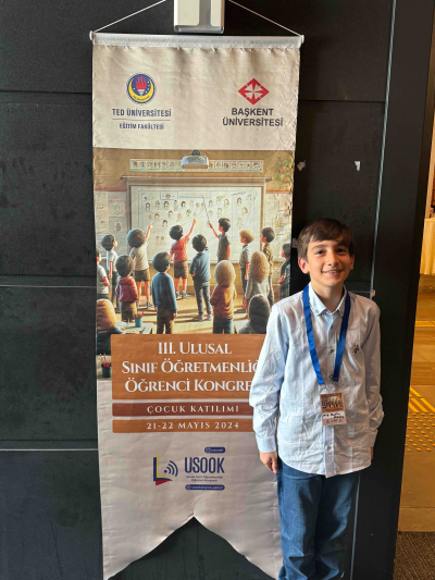 Öğrencimiz Alp Mutlu Aktaş TEDÜ Öğrenci Kongresinde İki Bildiri Sundu